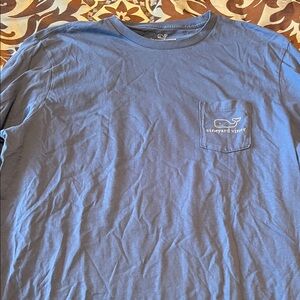 Vineyard Vines Men's Long Sleeve Blue Tee
